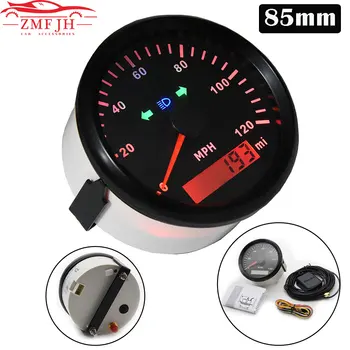 New 85mm 120MPH Waterproof GPS Speedometer Odometer Mileage Adjustable with Turn indicator Backlight for Car Motorcycle 9-32V
New 85mm 120MPH Waterproof GPS Speedometer Odometer Mileage Adjustable with Turn indicator Backlight for Car Motorcycle 9-32V
