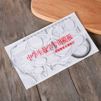 1PC Multi-function Template Ruler Measuring Tool Math Geometry Drawing Template Ruler PS Plastic Lab Stationery School Supplies
1PC Multi-function Template Ruler Measuring Tool Math Geometry Drawing Template Ruler PS Plastic Lab Stationery School Supplies