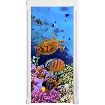 PVC Waterproof Underwater Turtle Coral Art Home Decor Decal Door 3D Print Sticker Self Adhesive Diy Paper for Bedroom Sticker
PVC Waterproof Underwater Turtle Coral Art Home Decor Decal Door 3D Print Sticker Self Adhesive Diy Paper for Bedroom Sticker