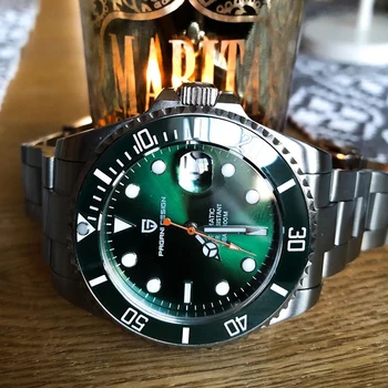 PAGANI Design Waterproof 100M Luxury Brand Men Watches Automatic Watch Men Silver green Sport Watch Male relogio masculino 2020 
PAGANI Design Waterproof 100M Luxury Brand Men Watches Automatic Watch Men Silver green Sport Watch Male relogio masculino 2020