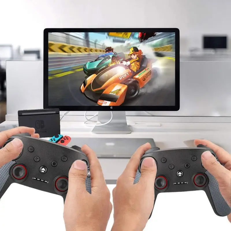 Game joystick Controller For Switch Pro ns Bluetooth handle with NFC dual vibration continuous six axis gyroscope
Game joystick Controller For Switch Pro ns Bluetooth handle with NFC dual vibration continuous six axis gyroscope