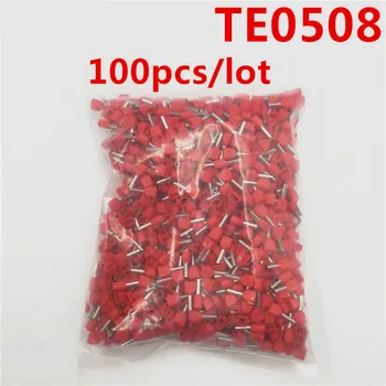 100PCS E Tube TE0508 Type Double Pipe Insulated Twin Cord Cold-press Terminal Block Connector Needle End Multicolor 2X0.5mm2
100PCS E Tube TE0508 Type Double Pipe Insulated Twin Cord Cold-press Terminal Block Connector Needle End Multicolor 2X0.5mm2