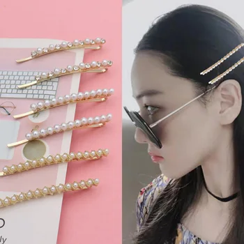New 2pcs/set Rhinestone Pearl Hair Clips Bang Side Clips Barrette Stick Hairpin Hair Styling Accessories For Women Girls
New 2pcs/set Rhinestone Pearl Hair Clips Bang Side Clips Barrette Stick Hairpin Hair Styling Accessories For Women Girls