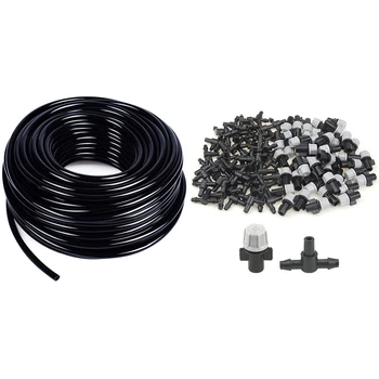 NEW-100Pcs(50 Pairs)Garden Irrigation Kit Adjustable Atomization Dripper & 1x 30M Meter 1/4 Inch Blank Distribution Pipe
NEW-100Pcs(50 Pairs)Garden Irrigation Kit Adjustable Atomization Dripper & 1x 30M Meter 1/4 Inch Blank Distribution Pipe