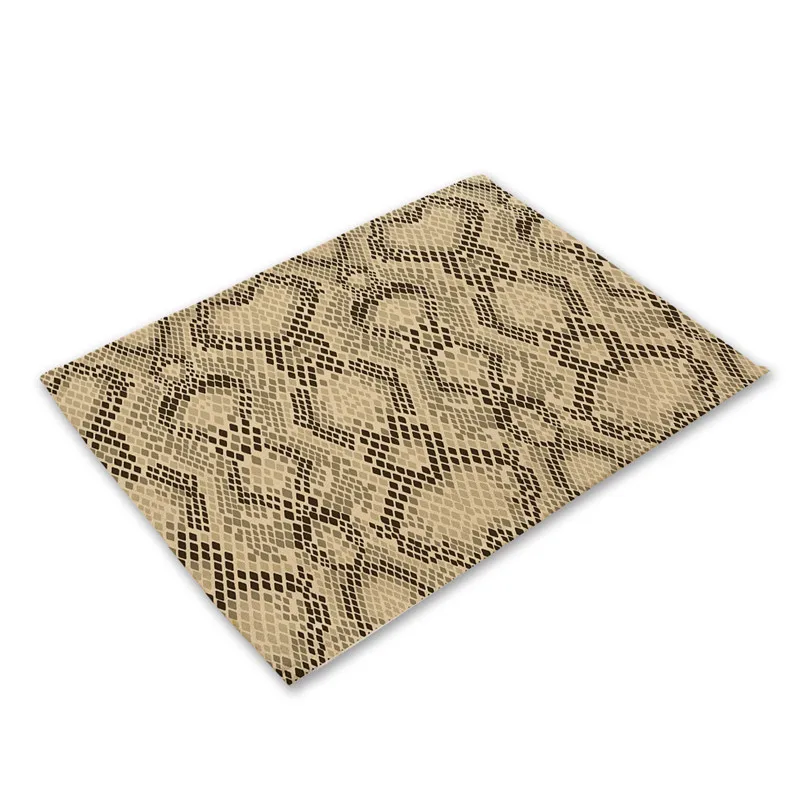Crocodile Skin Dining Table Mat Snakeskin Pattern Kitchen Placemat Tea Coaster Cotton Linen Pad Bowl Cup Mats Home Decors
Crocodile Skin Dining Table Mat Snakeskin Pattern Kitchen Placemat Tea Coaster Cotton Linen Pad Bowl Cup Mats Home Decors