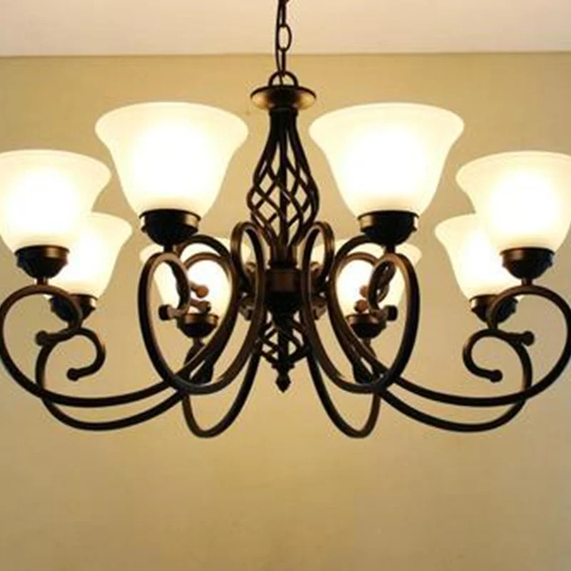 Modern Metal Body Glass lampshade Chandelier E27 Led bulb Light Ceiling Lamp European Traditional Decoration Lighting Fixture M
Modern Metal Body Glass lampshade Chandelier E27 Led bulb Light Ceiling Lamp European Traditional Decoration Lighting Fixture M