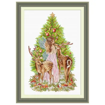 Precise Printing Kit Fishxx Cross Stitch E1127 Christmas Tree Elves and Deer Celebrate the Holiday Home Handmade Paintings
Precise Printing Kit Fishxx Cross Stitch E1127 Christmas Tree Elves and Deer Celebrate the Holiday Home Handmade Paintings