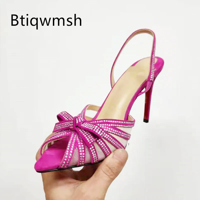 Rose Pink Suede Rhinestone Sandals Women Open Toe Crystal Butterfly Knot Slingback High Heels Shoes Woman Sexy Party Shoes
Rose Pink Suede Rhinestone Sandals Women Open Toe Crystal Butterfly Knot Slingback High Heels Shoes Woman Sexy Party Shoes