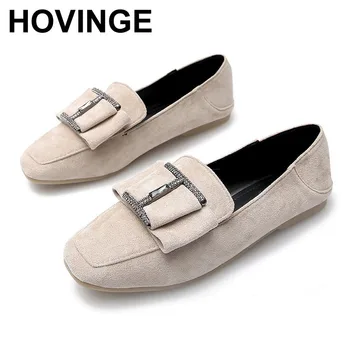 HOVINGE spring and autumn new large size women's shoes rhinestone square head casual shoes comfortable flat shoes
HOVINGE spring and autumn new large size women's shoes rhinestone square head casual shoes comfortable flat shoes