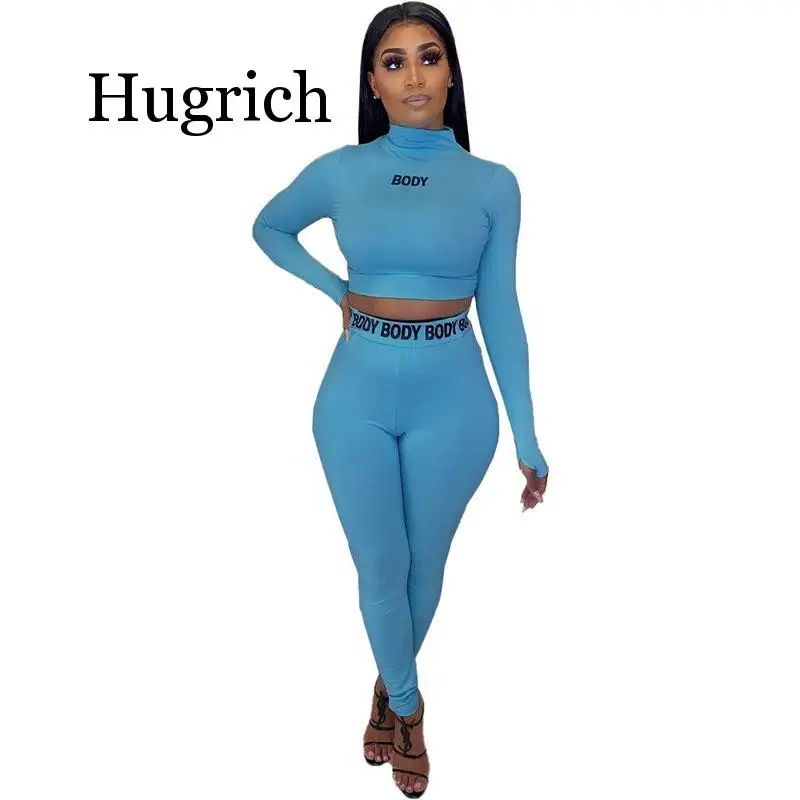 Letter Print Fitness Two Piece Tracksuit Women High Necked Long Sleeve Crop Top+Bodycon Pant Sweatsuits Plus Size Matching Sets
Letter Print Fitness Two Piece Tracksuit Women High Necked Long Sleeve Crop Top+Bodycon Pant Sweatsuits Plus Size Matching Sets