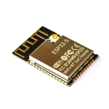 ESP32-S Wi-Fi Module Based on ESP32 with Built-in 32Mbit Flash Onboard PCB Antenna and Metal Shield Supports Wi-Fi Bluetooth 4.2
ESP32-S Wi-Fi Module Based on ESP32 with Built-in 32Mbit Flash Onboard PCB Antenna and Metal Shield Supports Wi-Fi Bluetooth 4.2