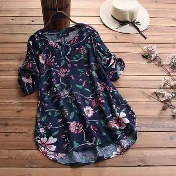 Summer Tunic Tops ZANZEA Vintage Casual Cotton Blouse Women Short Sleeve Floral Printed Loose Blusas Femme Robe Shirt Chemise
Summer Tunic Tops ZANZEA Vintage Casual Cotton Blouse Women Short Sleeve Floral Printed Loose Blusas Femme Robe Shirt Chemise