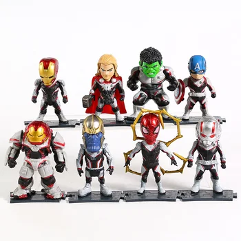 Avengers Endgame Captian America Iron Man Hulk Thor Ant Man Spiderman Thanos Hulkbuster PVC Figures Decoration Toys 8pcs/set
Avengers Endgame Captian America Iron Man Hulk Thor Ant Man Spiderman Thanos Hulkbuster PVC Figures Decoration Toys 8pcs/set