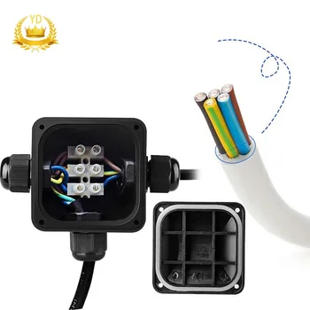 4Pcs Waterproof IP68 3 Way Cable Connector Plastic Enclosure Box Outdoor Junction Box Housing Electrical Box Connection TOB
4Pcs Waterproof IP68 3 Way Cable Connector Plastic Enclosure Box Outdoor Junction Box Housing Electrical Box Connection TOB