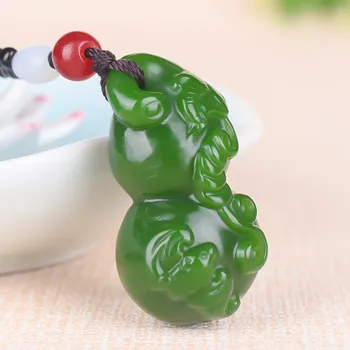 Xinjiang Hetian Jade Gourd Pendant Men and Women Jasper Necklace Chinese Jadeite Amulet Fashion Charm Jewelry Gift for Her
Xinjiang Hetian Jade Gourd Pendant Men and Women Jasper Necklace Chinese Jadeite Amulet Fashion Charm Jewelry Gift for Her