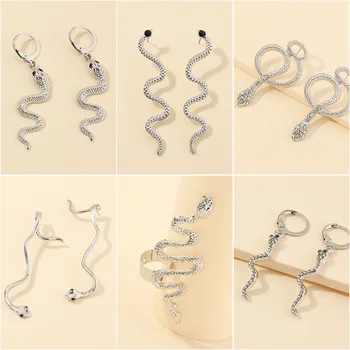 Luokey 2020 Classic Silver Color Snake Earrings Women Fashion Punk Stud Earrings Exaggerated Long Tassel Snake Earrings Jewelry
Luokey 2020 Classic Silver Color Snake Earrings Women Fashion Punk Stud Earrings Exaggerated Long Tassel Snake Earrings Jewelry