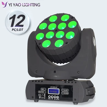 Beam 12x12W Moving Head Light RGBW LED Wash Stage Lights Professional Stage dj 12pcs/lot
Beam 12x12W Moving Head Light RGBW LED Wash Stage Lights Professional Stage dj 12pcs/lot