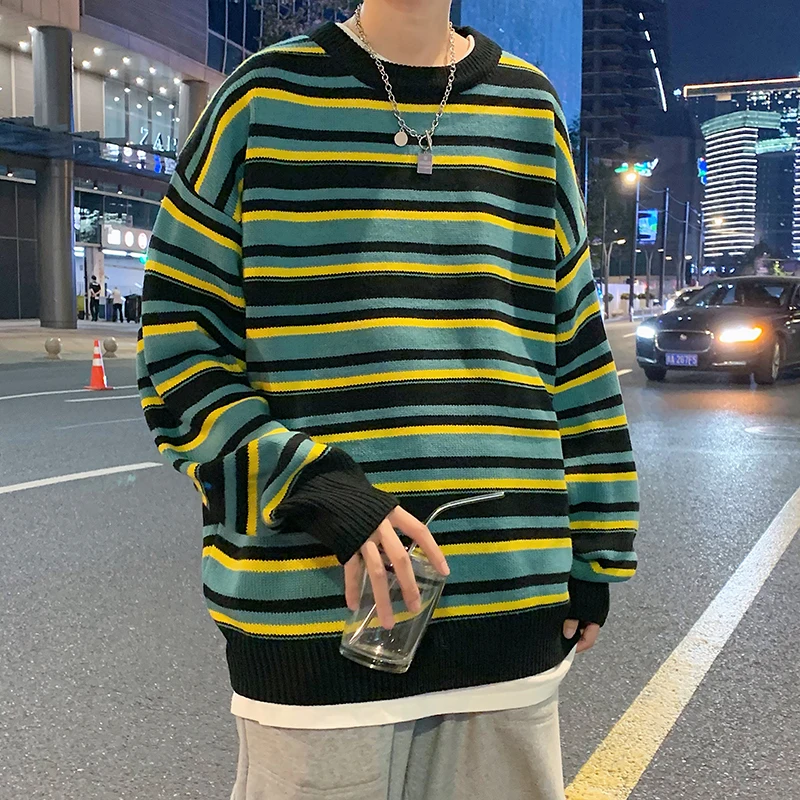 2021 autumn and winter new trendy brand Japanese sweater striped couple neutral Hong Kong style sweater wool male
2021 autumn and winter new trendy brand Japanese sweater striped couple neutral Hong Kong style sweater wool male