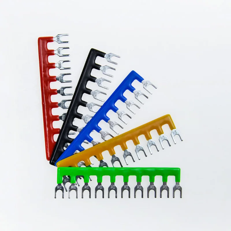 TB1512 / TBD-15A 12 Position Pre Insulated Fork Type Terminal TB Connection Strip Barrier Strip Jumper Connector
TB1512 / TBD-15A 12 Position Pre Insulated Fork Type Terminal TB Connection Strip Barrier Strip Jumper Connector