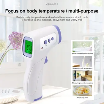 YRK-002A Infrared Thermometer Digital Non Contact LCD Display with Backlight Portable Laser 1 Set
YRK-002A Infrared Thermometer Digital Non Contact LCD Display with Backlight Portable Laser 1 Set
