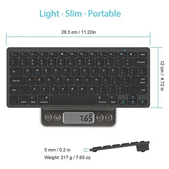 Wireless Bluetooth Keyboard Cellphone Tablet Keyboard Portable Travel Keypad R2JB
Wireless Bluetooth Keyboard Cellphone Tablet Keyboard Portable Travel Keypad R2JB