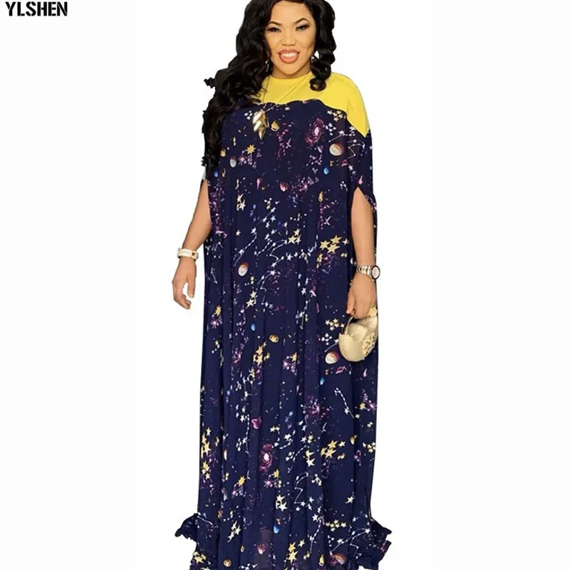 2020 Long Maxi Dress African Dresses For Women Dashiki Plus Size Summer Dress Ladies Traditional African Clothing Fairy Dreess 01