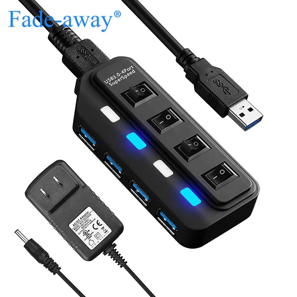 USB 3.0 HUB Multi 4 7 Port USB Splitter with Power Adapter for Macbook Air Pro Xiaomi Pc Computer Laptop Accessories USB 3 Hab
USB 3.0 HUB Multi 4 7 Port USB Splitter with Power Adapter for Macbook Air Pro Xiaomi Pc Computer Laptop Accessories USB 3 Hab