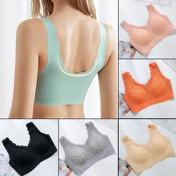 Comfort Women Bra Breathable Underwear No trace Wire Free Fitness Vest Bras Running Women Underwear 
Comfort Women Bra Breathable Underwear No trace Wire Free Fitness Vest Bras Running Women Underwear