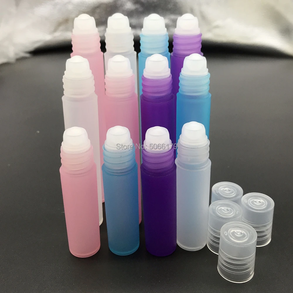 5ml8ml10ml Pink/Blue Cosmetic Essential Oil Container Makeup Roll on Perfume Bottle Purple Scent Parfum Refillable Sample | Красота и
