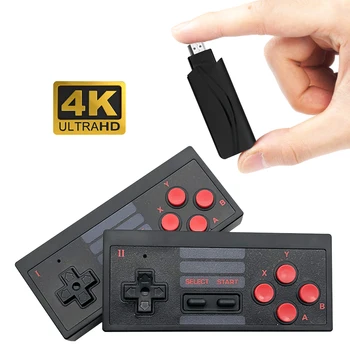 4K Video Game Console Mini Retro Wirless Controller dual players gamepad Built in 628 Classic Games HDMI Output TV Game Player
4K Video Game Console Mini Retro Wirless Controller dual players gamepad Built in 628 Classic Games HDMI Output TV Game Player