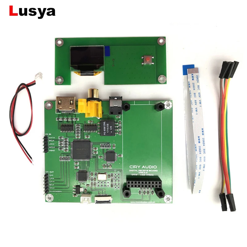 Цифровой аудиодекодер XMOS AK4118 ЦАП USB коаксиальный SPDIF I2S коммутационная плата OLED 32