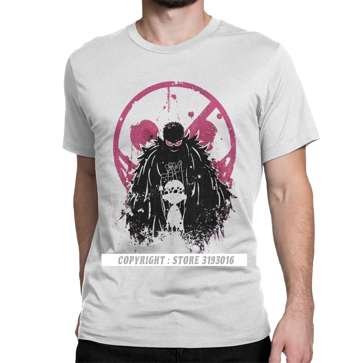Новое поступление художественная футболка Doflamingo Мужская с рисунком Trafalgar Law One Piece
