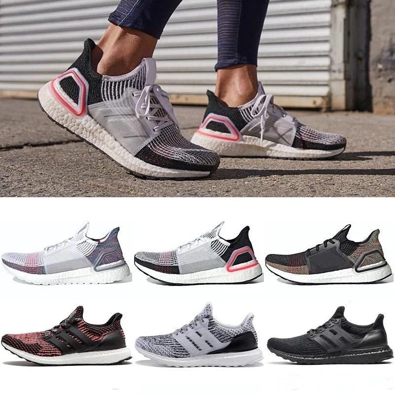 

2019 High Quality Ultraboost 19 3.0 4.0 Running Shoes Men Women Ultra Boost 5.0 Runs White Black Athletic Shoes Size 36-47
