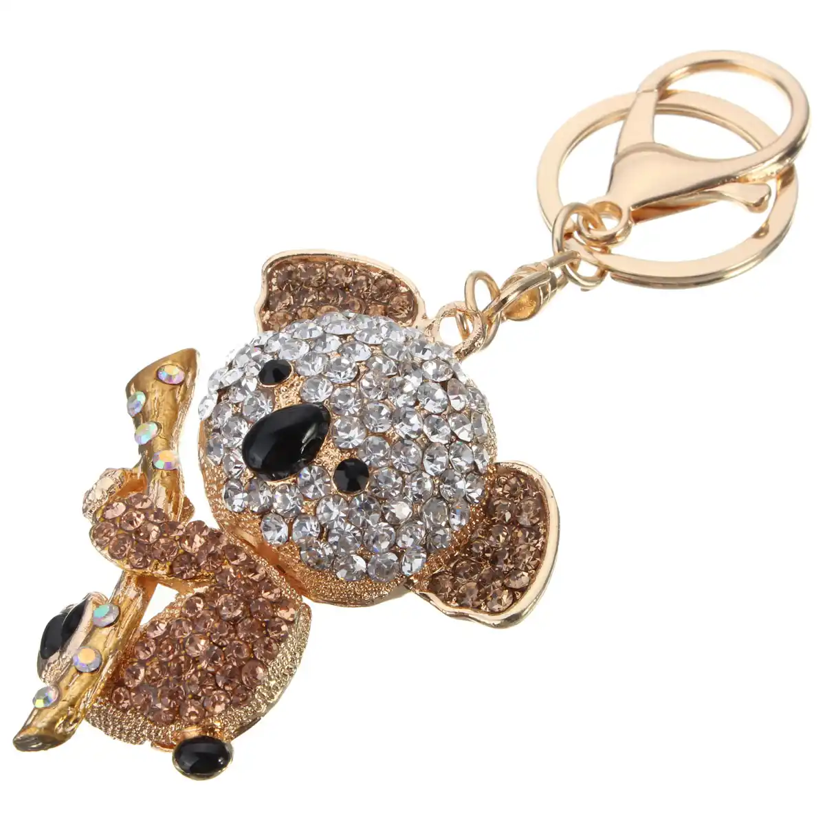 keychain rhinestone crystal keyring purse key holder pendants