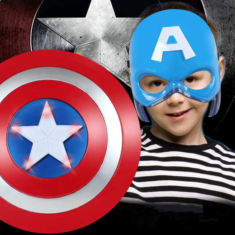 Marvel Avengers Captain America Figures Toy LED Light Sound Captain America Shield Sword Mask Helmet Glove Kids Halloween
Marvel Avengers Captain America Figures Toy LED Light Sound Captain America Shield Sword Mask Helmet Glove Kids Halloween
