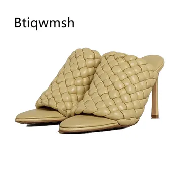 2020 Purple Leather Weave Gladiator Sandals Women Peep Toe Nude High Heel Shoes Woman Fashion Slipper Shoes
2020 Purple Leather Weave Gladiator Sandals Women Peep Toe Nude High Heel Shoes Woman Fashion Slipper Shoes