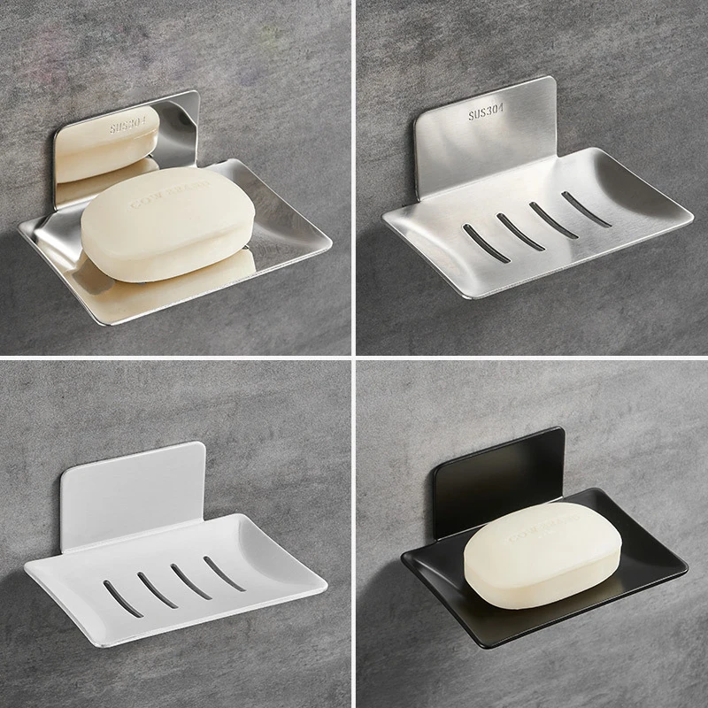 Self Adhesive Soap Rack Wall Mounted Stainless Steel Soap Holder Sponge Dish Bathroom Accessories Soap Dishes
Self Adhesive Soap Rack Wall Mounted Stainless Steel Soap Holder Sponge Dish Bathroom Accessories Soap Dishes