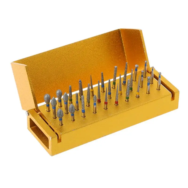 Drop Shipping 30pcs Dental Diamond Burs Drill + Disinfection Block High Speed Handpieces Holder
Drop Shipping 30pcs Dental Diamond Burs Drill + Disinfection Block High Speed Handpieces Holder