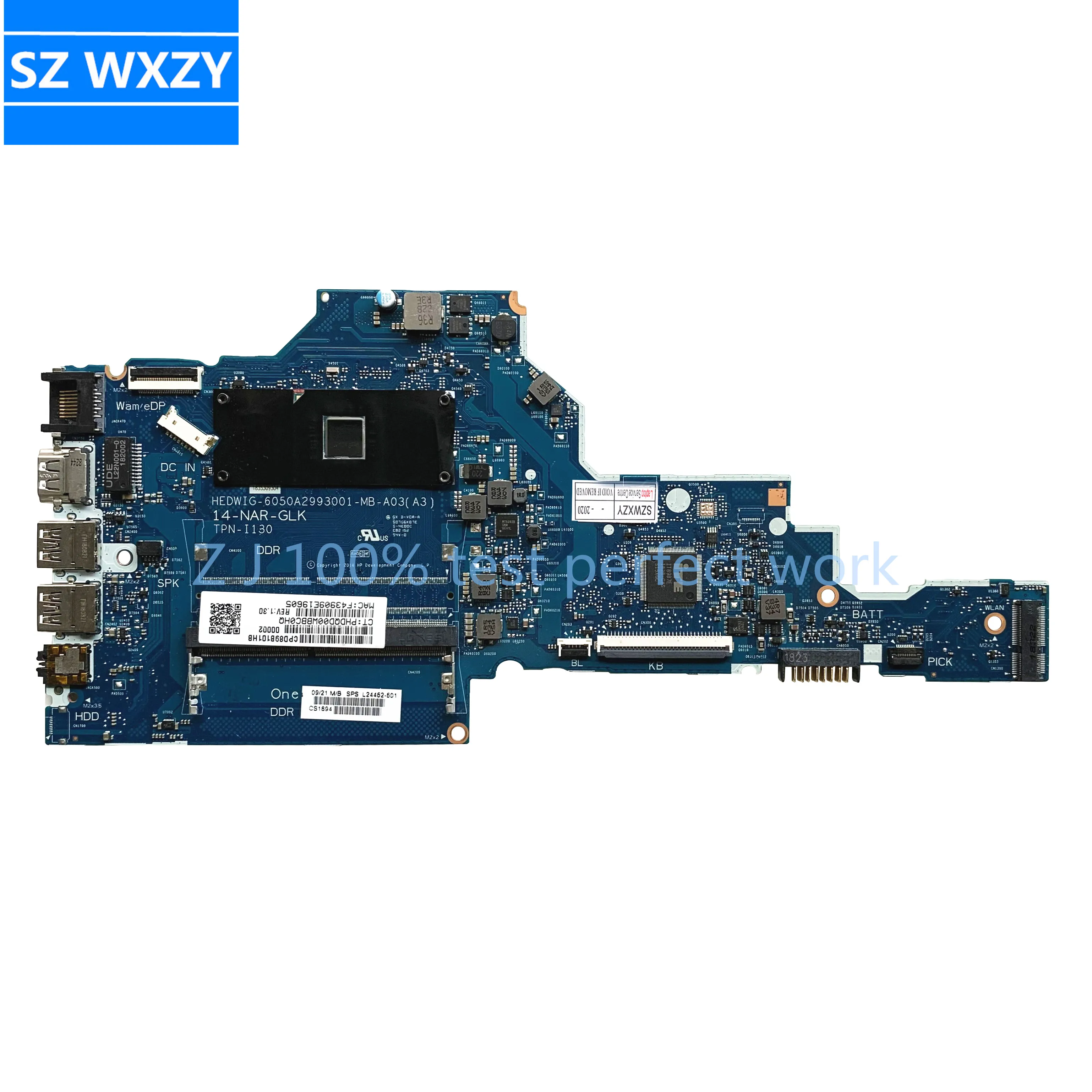 Для струйного принтера Hp 14-DF Материнская плата ноутбука L24462-601 L24462-001 6050A2993001-MB-A03 с
