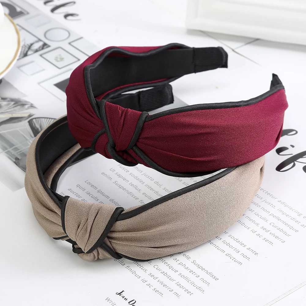 Haimeikang Solid Color Knotted Head Hoop Headband Women Fashion Headdress Headwear New Style Retro Bezel Hair Accessories
Haimeikang Solid Color Knotted Head Hoop Headband Women Fashion Headdress Headwear New Style Retro Bezel Hair Accessories