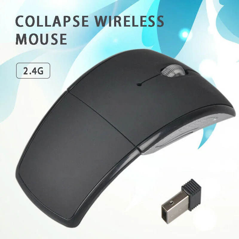 2.4GHz Foldable Arc Wireless Optical Mouse 4-Way Scrolling Folding Mice + USB Receiver for Notebook 1000DPI Ergonomics Mouse
2.4GHz Foldable Arc Wireless Optical Mouse 4-Way Scrolling Folding Mice + USB Receiver for Notebook 1000DPI Ergonomics Mouse