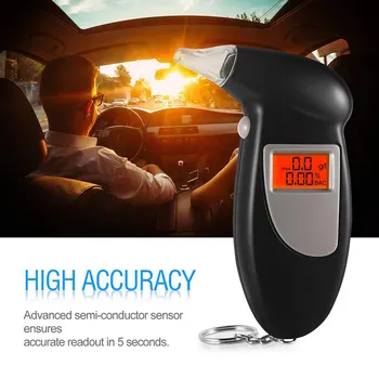 Professional Digital Alcohol Tester Handheld Backlight LCD Breathalyzer Parking Analyzer Detector Tester With 20 Pcs Blow Mouth
Professional Digital Alcohol Tester Handheld Backlight LCD Breathalyzer Parking Analyzer Detector Tester With 20 Pcs Blow Mouth