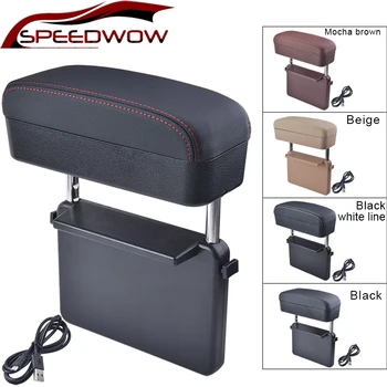 SPEEDWOW Car Armrest Box Adjustable Elbow Support Auto Center Console Arm Rest Car Organizer Armrest Box With Wireless Charge
SPEEDWOW Car Armrest Box Adjustable Elbow Support Auto Center Console Arm Rest Car Organizer Armrest Box With Wireless Charge