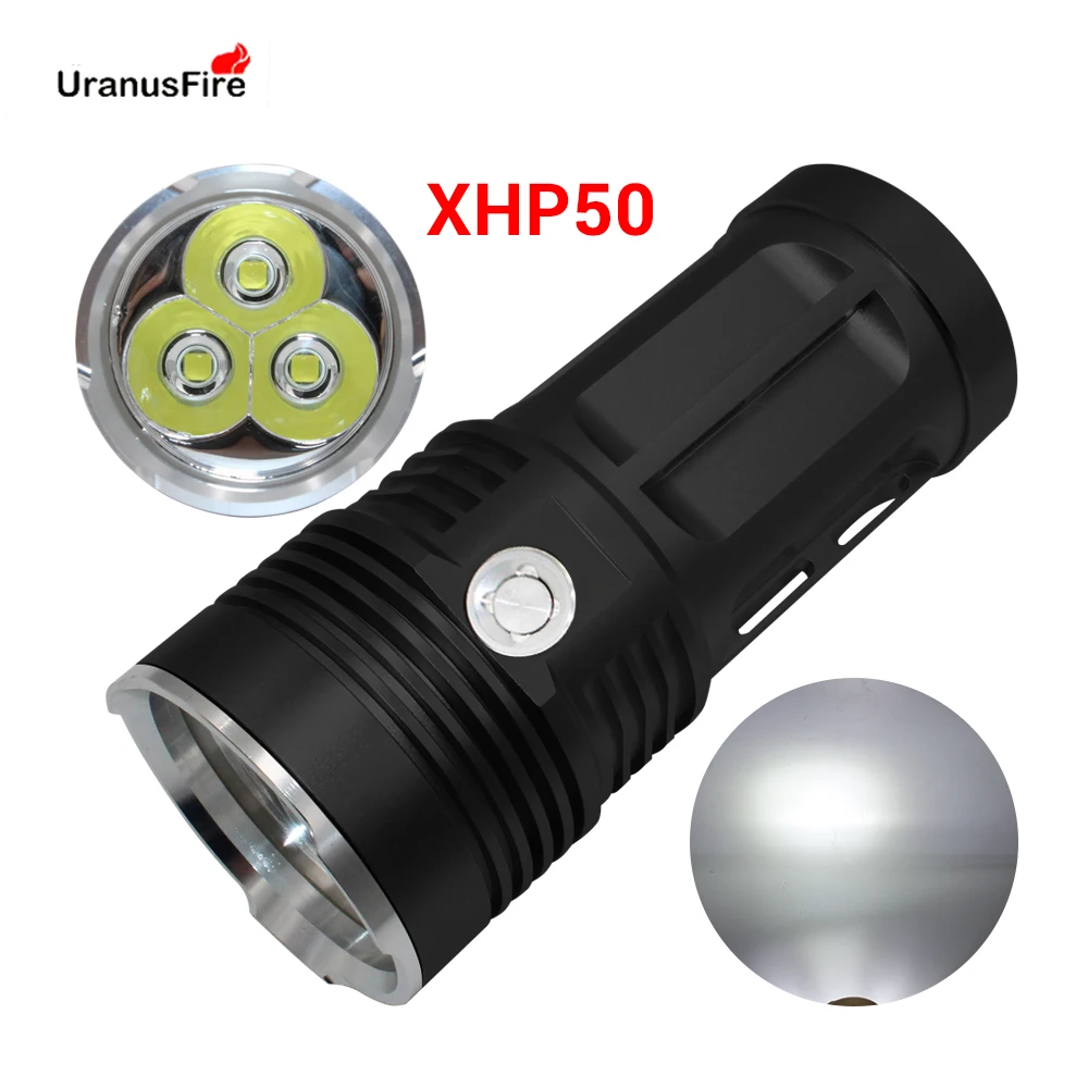 XHP50 LED Flashlight Torch Waterproof IPX4 Ultra Bright 3 Modes Uses 4 18650 rechargeable Battery Tactical Camping Lamp Light
XHP50 LED Flashlight Torch Waterproof IPX4 Ultra Bright 3 Modes Uses 4 18650 rechargeable Battery Tactical Camping Lamp Light