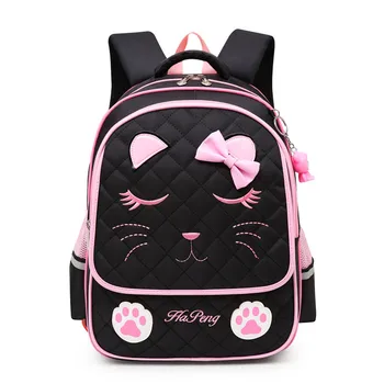 Cartoon Cute Cat School Bags For Girl Orthopedic Pupils Backpacks Children Waterproof Schoolbags Thicken Shoulder Strap Mochila 
Cartoon Cute Cat School Bags For Girl Orthopedic Pupils Backpacks Children Waterproof Schoolbags Thicken Shoulder Strap Mochila