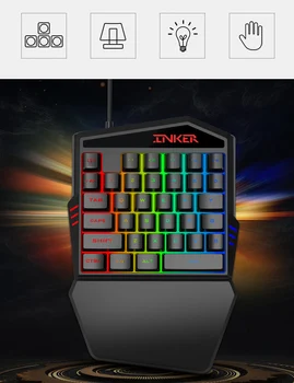 K99 Wired Gaming Keypad with 35 Keys LED Backlight Left One-Hand Mini Keypad for PC Mobile Phone One handed 1.5m length Keyboard
K99 Wired Gaming Keypad with 35 Keys LED Backlight Left One-Hand Mini Keypad for PC Mobile Phone One handed 1.5m length Keyboard