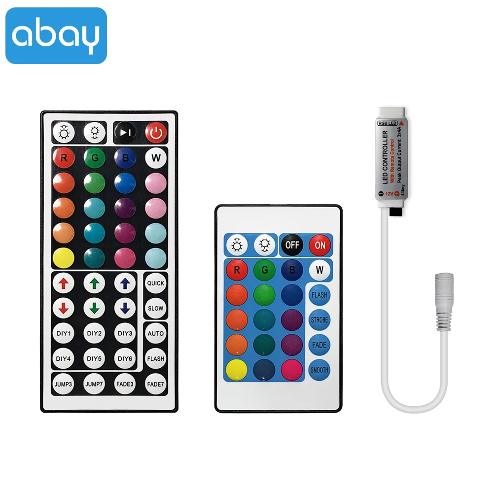 RGB LED Controller IR 24 44 Keys Remote controllers DC12V 6A For RGB 2835 5050 LED Strip Lighting
RGB LED Controller IR 24 44 Keys Remote controllers DC12V 6A For RGB 2835 5050 LED Strip Lighting