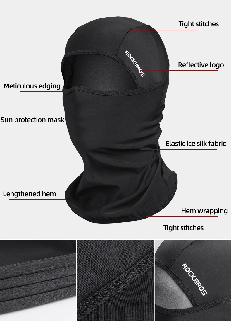 ROCKBROS Summer Winter Face Mask Cycling Fishing Training Face Scarf Balaclava Windproof Soft Sport Mask Motorcycle Headgear ROCKBROS Summer Winter Face Mask Cycling Fishing Training Face Scarf Balaclava Windproof Soft Sport Mask Motorcycle Headgear