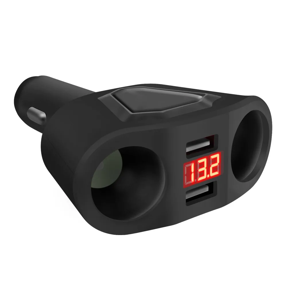 3.1A Dual USB Electronic Cigarette Lighter Socket Splitter Car Charger for Phone with Current Volmeter for iphone ipad samsung
3.1A Dual USB Electronic Cigarette Lighter Socket Splitter Car Charger for Phone with Current Volmeter for iphone ipad samsung