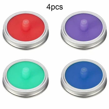4PCS Fermentation Lids Waterless Airlock Silicone Can Cover Sealing Leak Proof Lid Fits for Wide Mouth Jar Home Kitchen Favors
4PCS Fermentation Lids Waterless Airlock Silicone Can Cover Sealing Leak Proof Lid Fits for Wide Mouth Jar Home Kitchen Favors